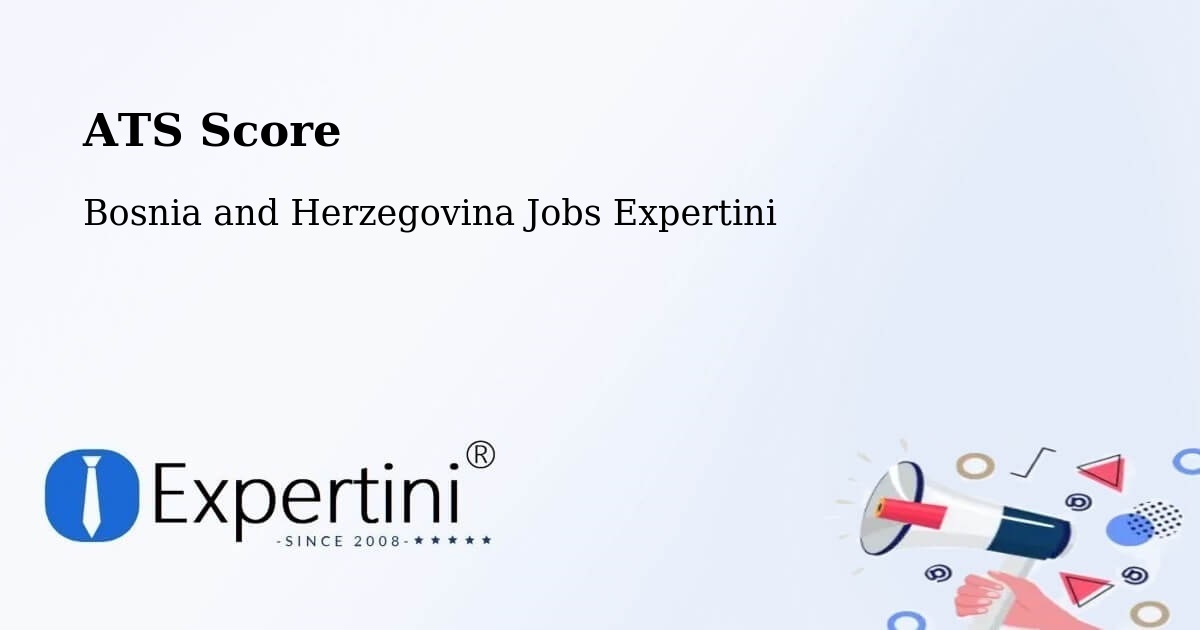 Resume ATS Score & Job Description Match Tool – Pećigrad - Bosnia and Herzegovina Jobs Expertini
